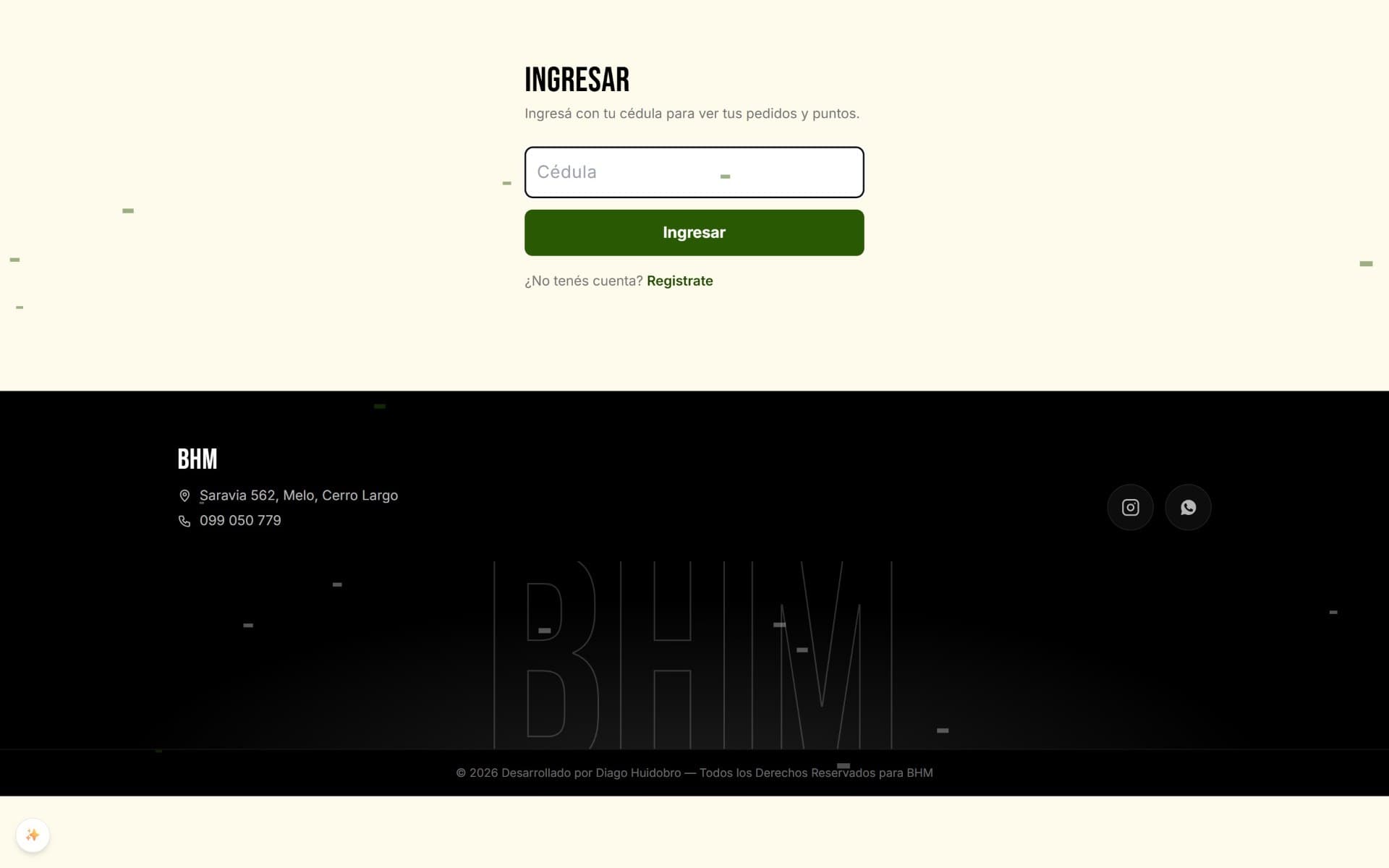 BHM — checkout